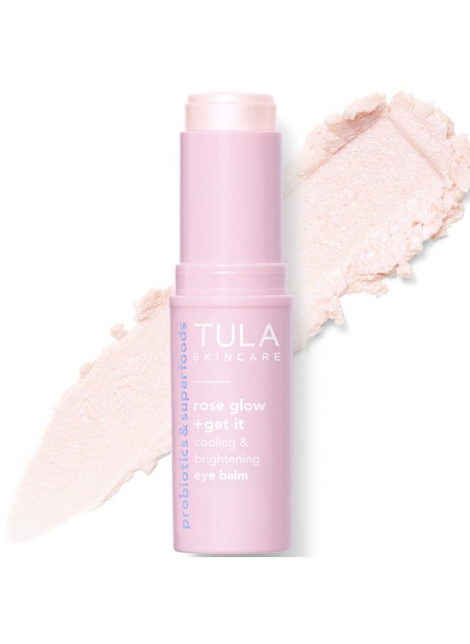 TULA TULA Skin Care Eye Balm Rose Glow - Dark Circle Treatment, Instantly Hydrate and Brighten Undereye Area, Portable and Perfect to Use On-the-go, 0.35 oz.  - Image 1
