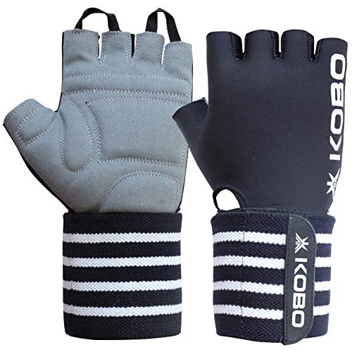 Kobo WTG-50 Weight Lifting Gym Gloves Hand Protector for Fitness Training (Multi Colour) with Wrist Support - Image 1