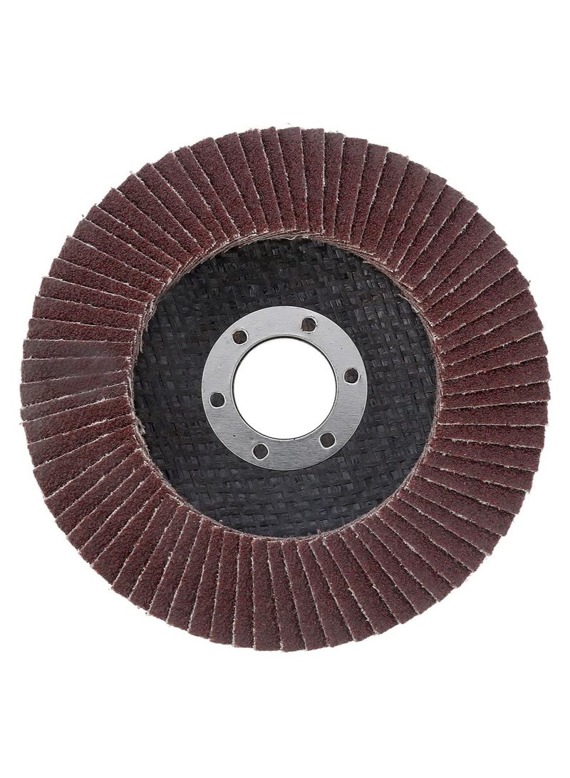 BMB Tools Flap Disc 4.5 Inch for Angle Grinder 80 Grit for Sanding Stock and Rust Removal Copper Wire Cup Wheel Brush Shank for Drill Crimped Steel Drill Attachment  - Image 2
