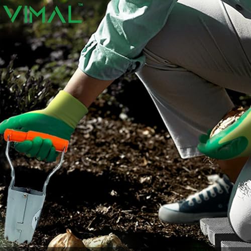 Vimal Stainless Steel Automatic Soil Release Bulb Planter | Quick Digging & Refilling Tool for Bulb Planting, Seeds & Transplanting | Rust Free Garden Tool - Image 4