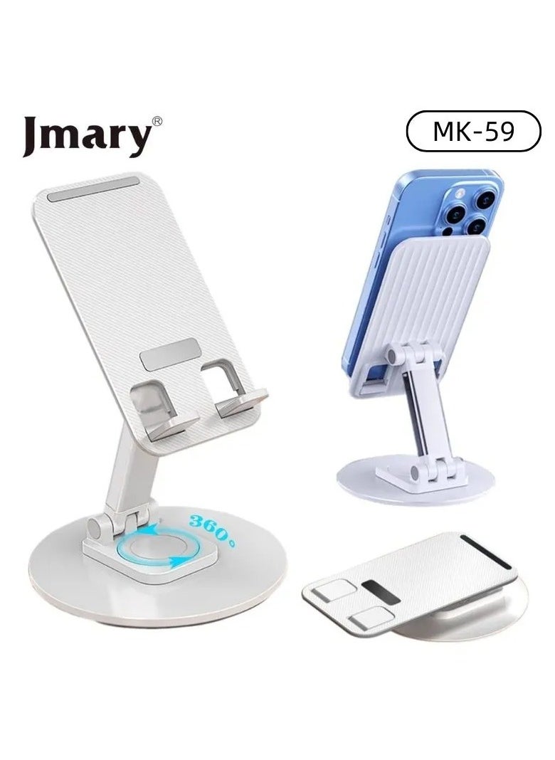 Jmary Jmary MK-59 Phone Holder With 360° Rotation Phone Stand Desk For Smartphones With Adjustable Angle Height  - Image 1