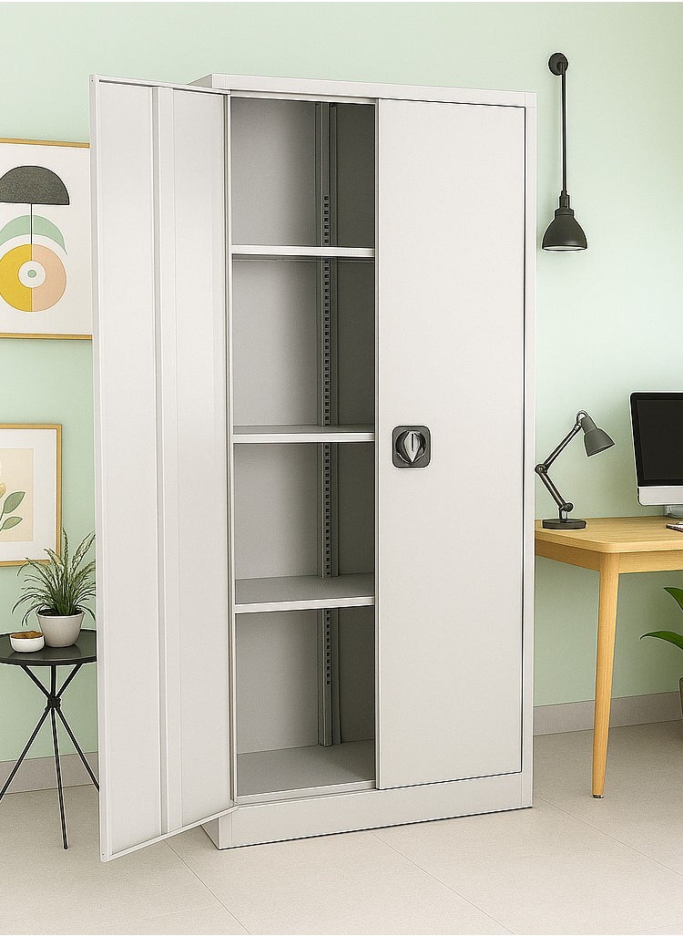 KARNAK Karnak Steel Metal Filing Cabinet With Key Lock & Shelves Storage Compartment For office  - Image 3