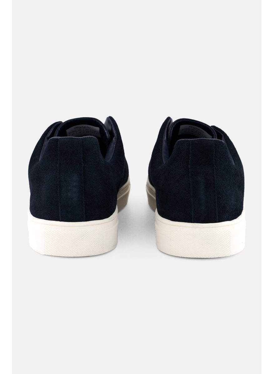 Algspar Men Suede Slip On Casual Shoes, Navy Blue  - Image 2