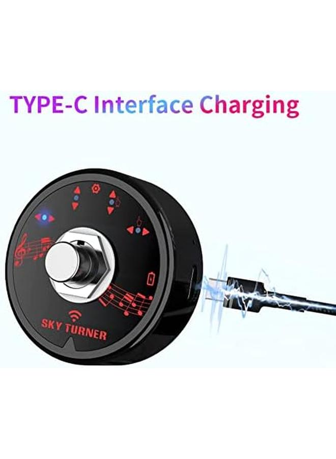 إكسفور جهاز تحويل صفحة الموسيقى اللاسلكي العالمي القابل لإعادة الشحن عبر البلوتوث، جهاز تحويل صفحة الموسيقى متوافق مع الهاتف والكمبيوتر اللوحي - Image 2