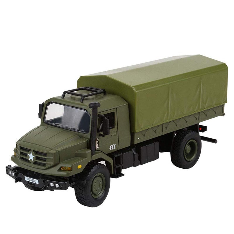Ailejia Classic Military Diecast Transport Trucks Armored Fighting Vehicles Retro Army Utility Car Toy Vehicle Multifunctional Car Model for Adults Collection or Gift - Image 1
