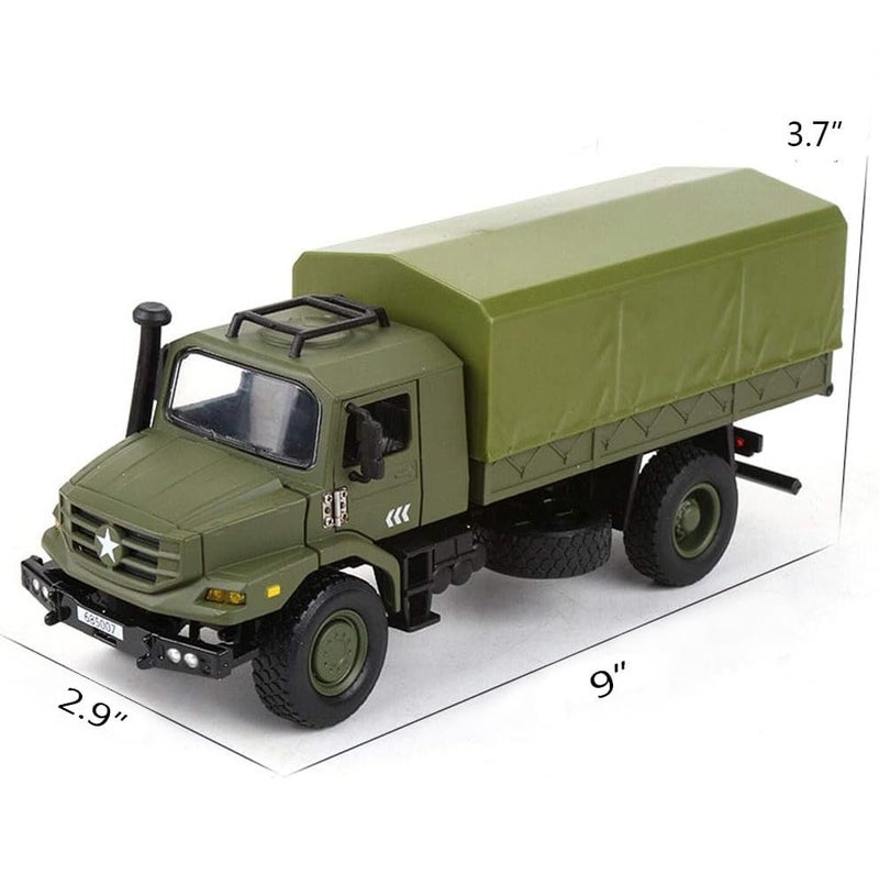 Ailejia Classic Military Diecast Transport Trucks Armored Fighting Vehicles Retro Army Utility Car Toy Vehicle Multifunctional Car Model for Adults Collection or Gift - Image 3