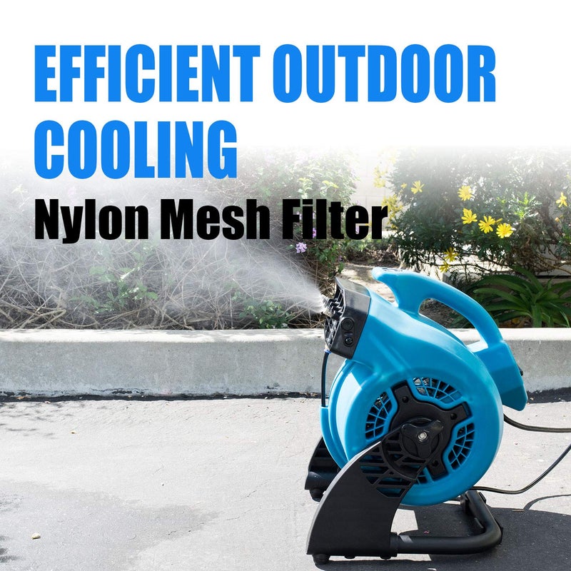 Xpower XPOWER FM48 Misting Fan Cooling Humidifier Carpet Blower Outdoor Axial Fan High Speed Cooling Air Circulato  - Image 3