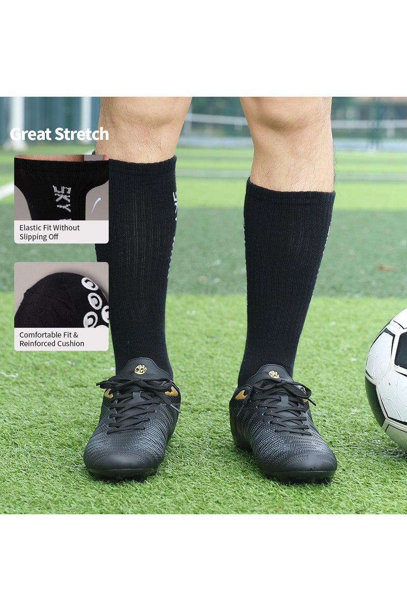 SKY WING Men's Grip Soccer Socks Anti Slip Athletic Socks Non Slip Football Socks with Grip Pads - Image 2