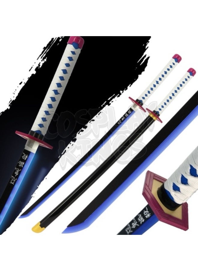 O8.design Anime | Giyu Tomioka's Sword Replica (1:1 Scale) | High-Quality Carbon Steel, Non-Sharpened Prop for Cosplay & Collectors - Image 3