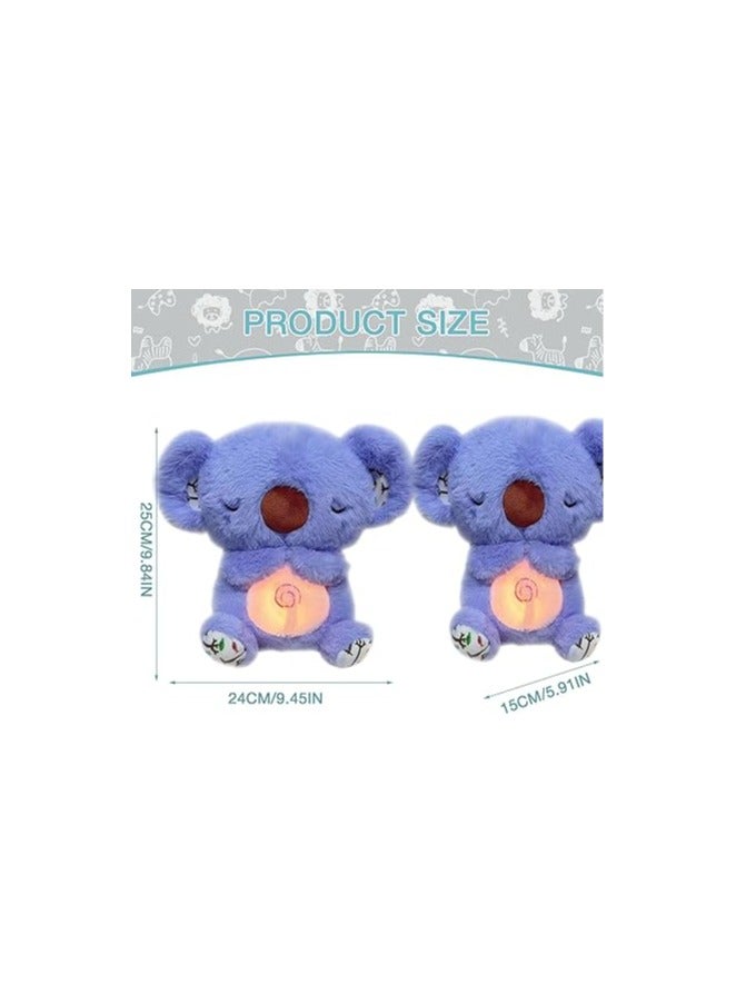 general Soothing Koala Bear, Anxieties Relief Bear Breathing Stuffed Animal, The Relief Breathing Toy With Music Lights & Rhythmic Breathing Motion, Portable Plush Toy For Kids - Image 4