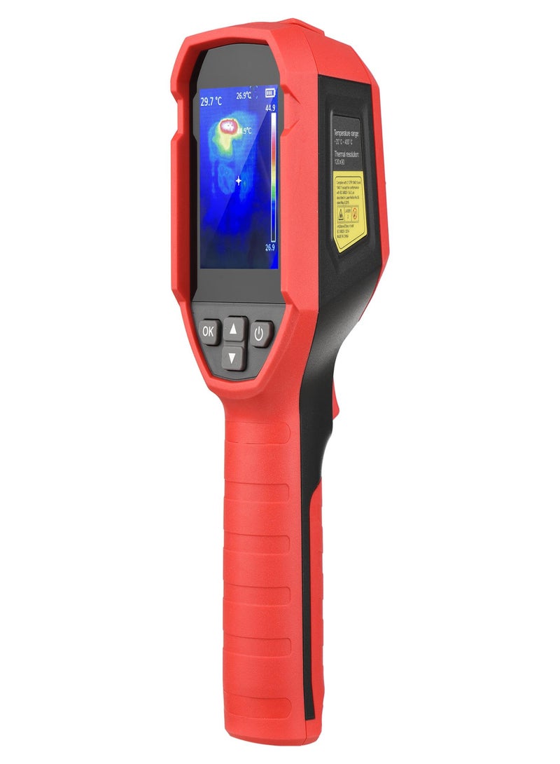 UNI-T UTi120S Professional Infrared Thermal Imager 2.4-inch LCD Digital Infrared Imaging Devices-20~400℃ Temperature Range 120 x 90 Thermal Resolution with 6 Palettes LED Light 16GB Storage Card - Image 1