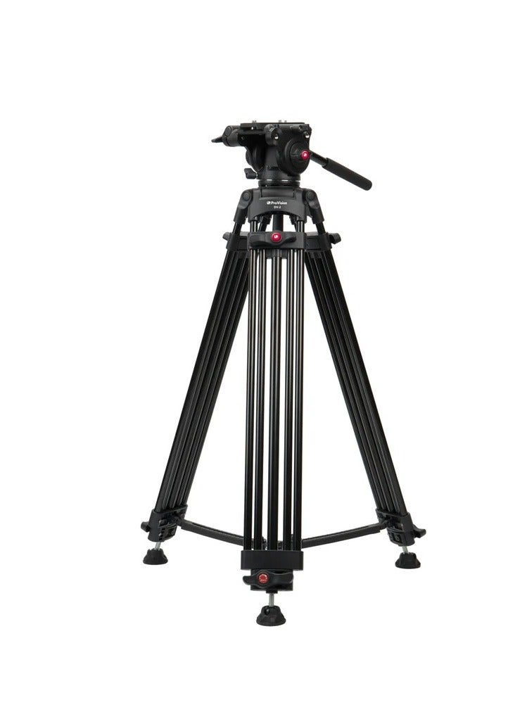 ProVision طقم حامل ثلاثي احترافي لتصوير الفيديو DV مع رأس سائل وحقيبة - PV DV 2 - Image 1