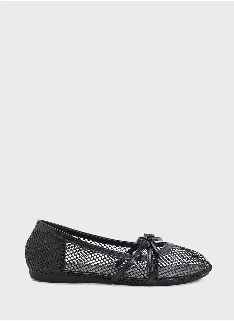جينجر Mesh Ballerina Flat