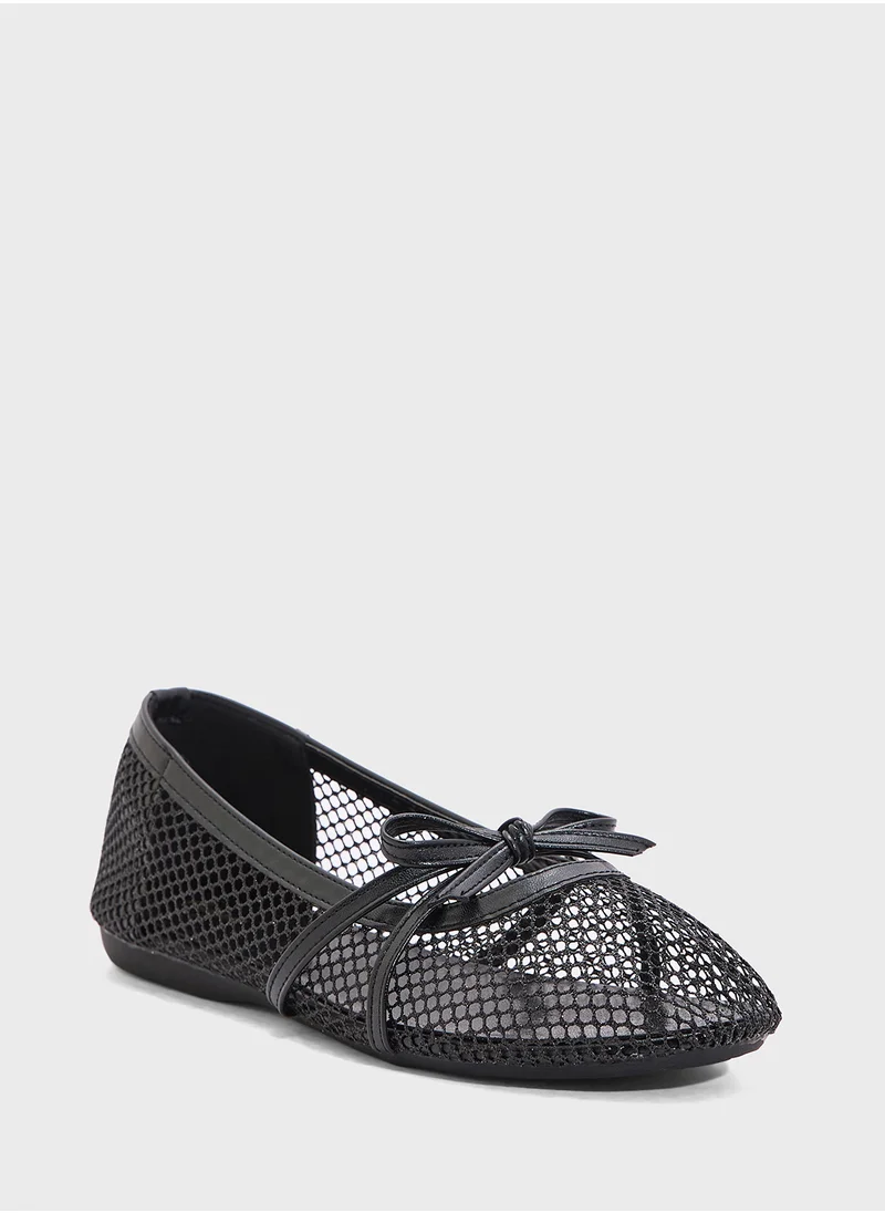 جينجر Mesh Ballerina Flat