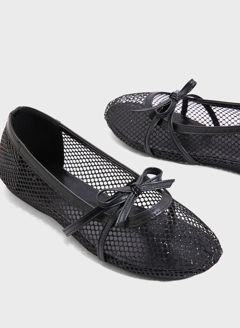 Ginger Mesh Ballerina Flat  - Image 4