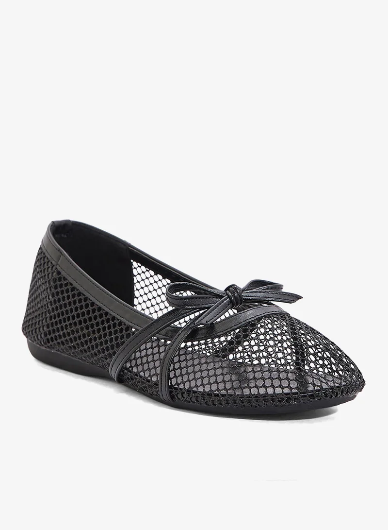 Ginger Mesh Ballerina Flat