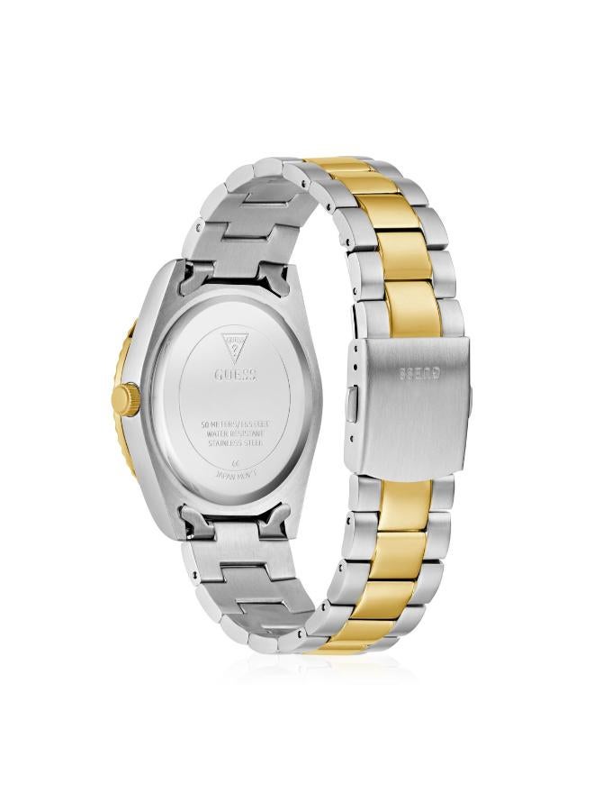 GUESS CONNOISSEUR Recycled Steel 42 mm Analog Watch - Image 4