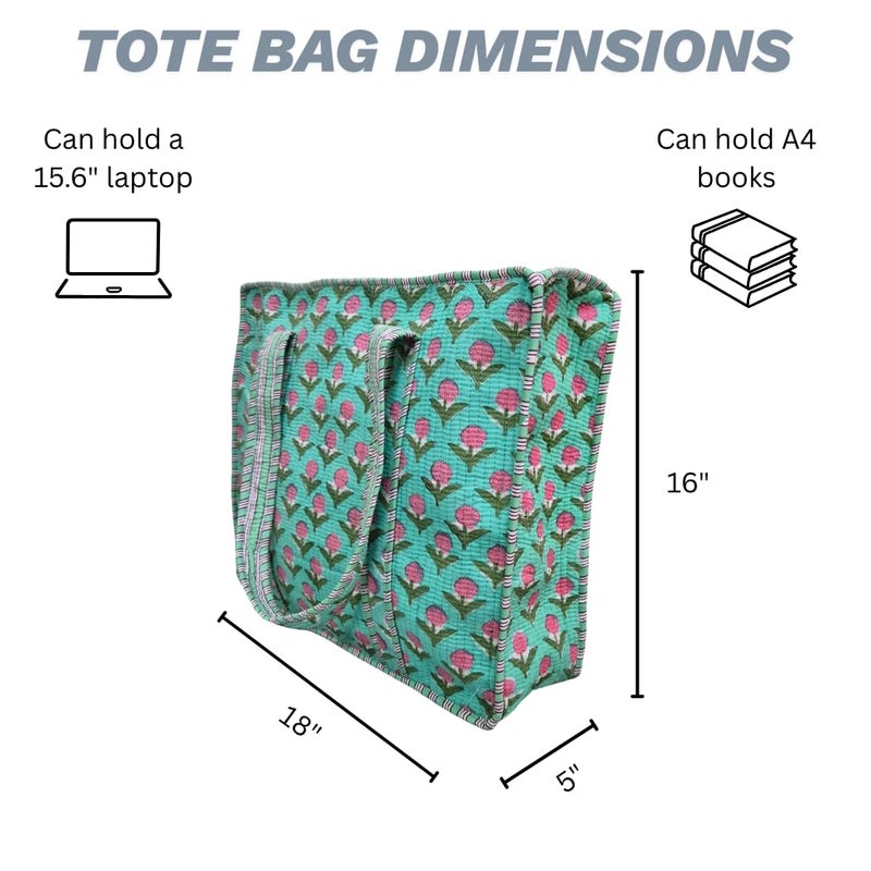 COTSILER Tote Bags Women Lightweight Travel Bag Purse Cotton Shoulder Tote Bag For Shopping Grocery & Beach Bag (Design No 12) - Image 5