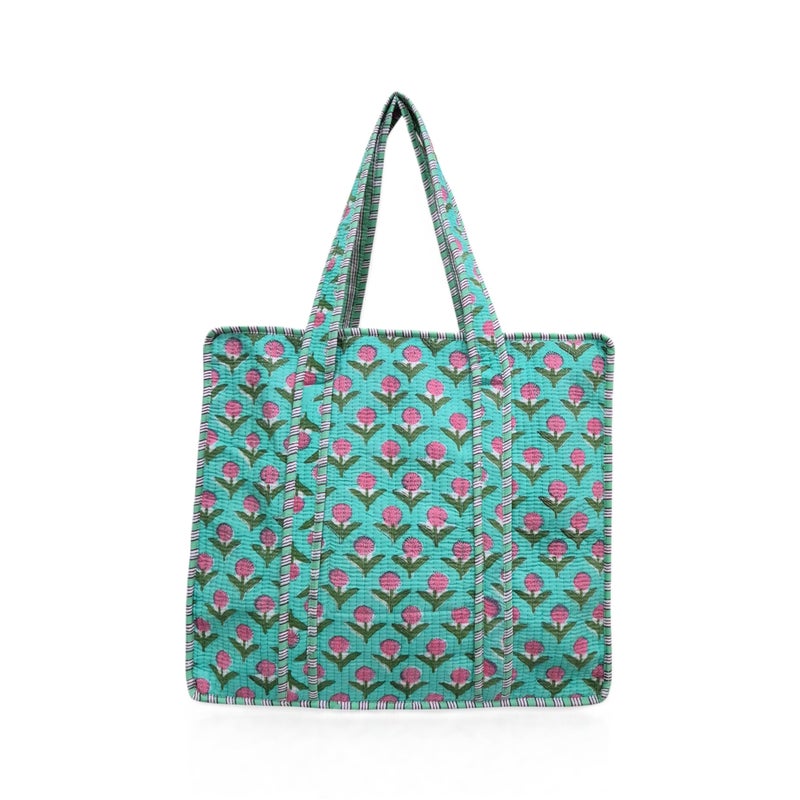 COTSILER Tote Bags Women Lightweight Travel Bag Purse Cotton Shoulder Tote Bag For Shopping Grocery & Beach Bag (Design No 12) - Image 1