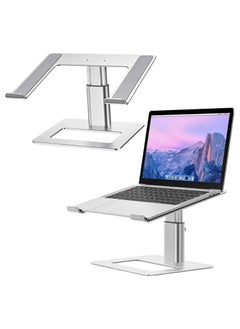 Beyond Basics Beyond Basics Adjustable Laptop Stand For Desk Laptop Holder Laptop Riser Holder For Collaborative Work Portable Computer Stand For 10 to 15.6 Inches Laptop Silver.  - Image 1