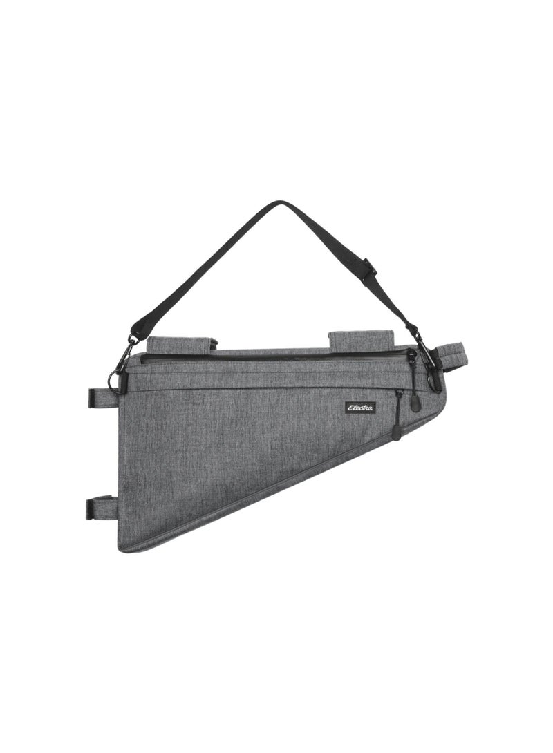 Electra Bicycle Company Triangle 2.7L Water-Resistant Bicycle Frame Bag with Shoulder Strap, Grey - Image 3