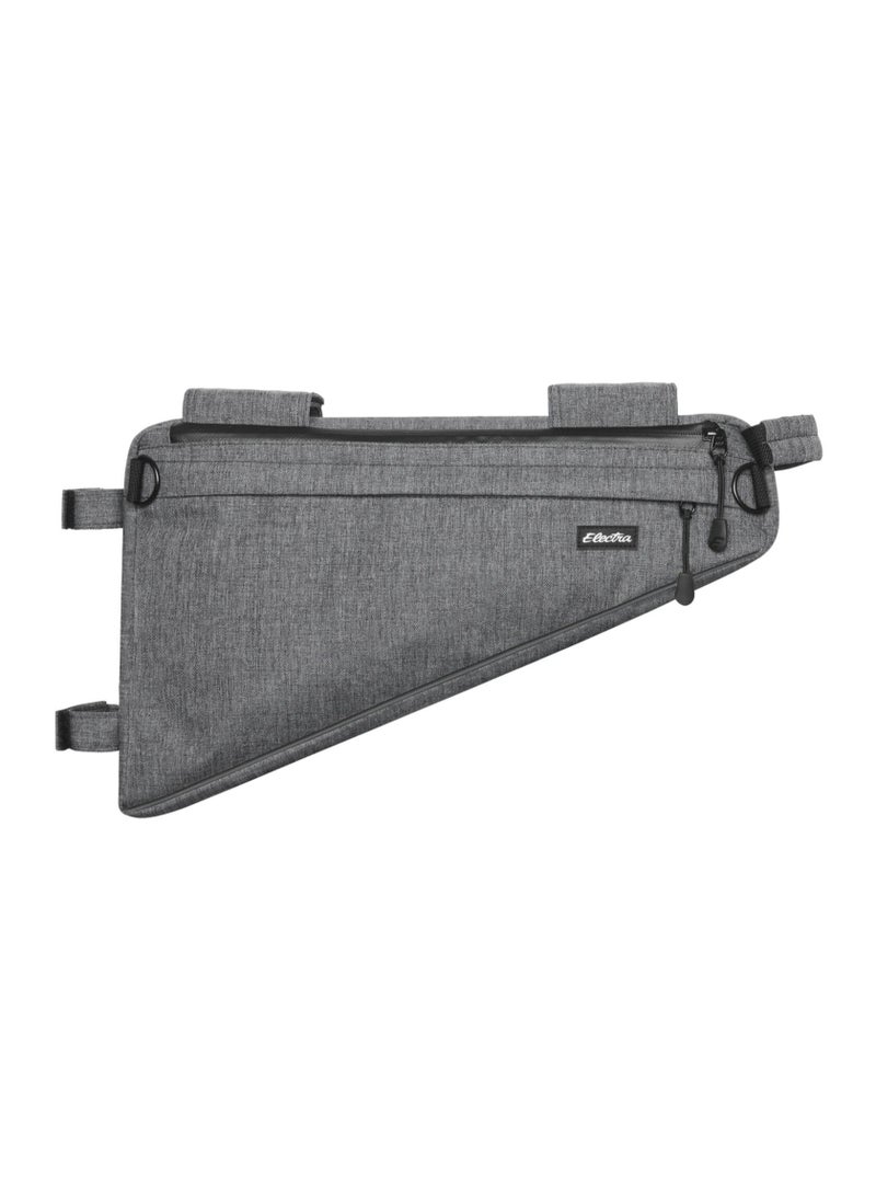 Electra Bicycle Company Triangle 2.7L Water-Resistant Bicycle Frame Bag with Shoulder Strap, Grey - Image 2