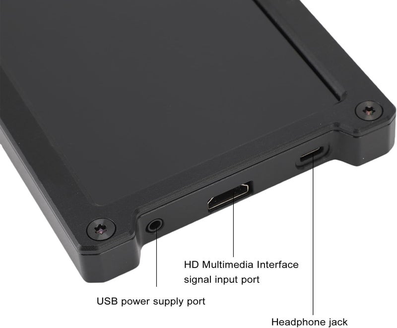 Asixxsix Gaming Monitor, 7 Inch Aluminum Alloy Secondary Screen with HD Multimedia Interface, Mini Monitor for Laptop Gaming and Work - Image 2