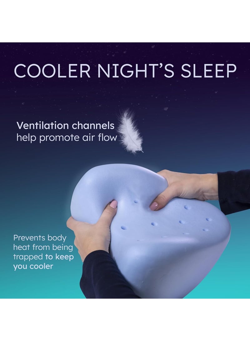 Knee & Leg Pillows Foam Support Pillow for Sleeping for Back Pain,Leg Pillow for Sleeping On Side, Memory Foam Cushion Knee Support Pillows,Pregnancy Pillow Removable and Washable Cover  - Image 3