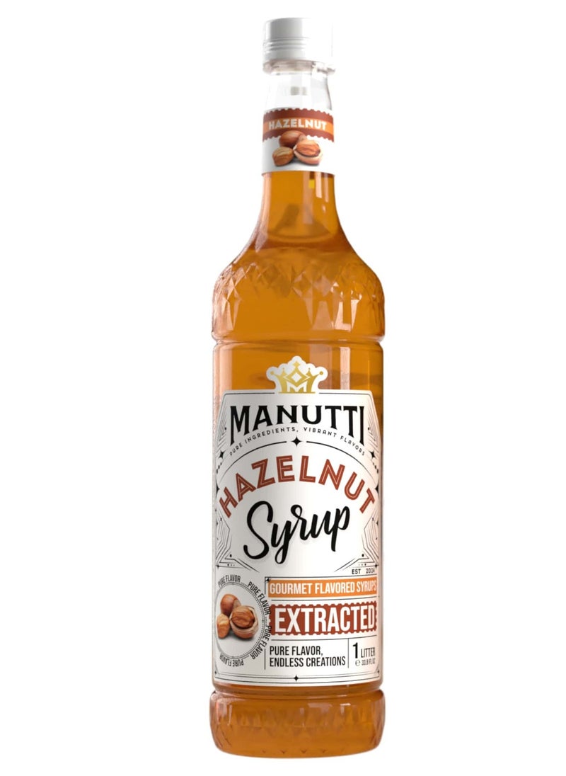 Manutti - Hazelnut Syrup 1 Litre - Image 1