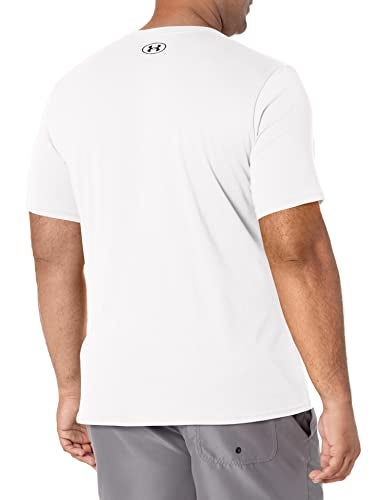 Under Armour Men's UA Sportstyle Left Chest Short Sleeve Shirt 4XLT White - Image 2