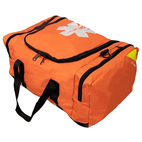PRIMACARE حقيبة المستجيب الأولية Primacare KB4135O للإصابات 21x12x9 مجموعة مهنية لحمل المستلزمات الطبية الطارئة باللون البرتقالي - Image 2