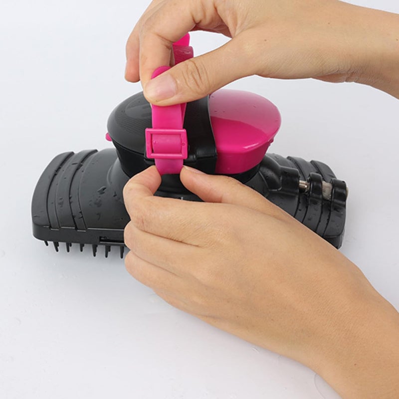 Equine Massage Brush with Water Spray for Bathing Itching Relief Plastic Grooming Tool - Image 5