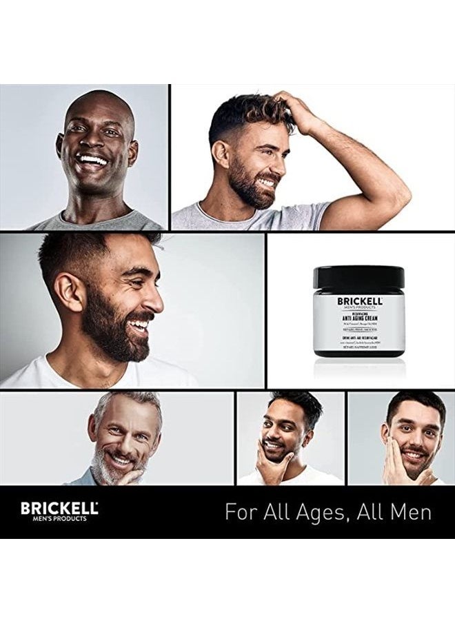 Brickell Men's Products - Resurfacing Anti-Aging Face Cream For Men, Natural and Organic Face Moisturizer, Vitamin C Cream For Wrinkles, 2 Ounce, Scented - Image 1