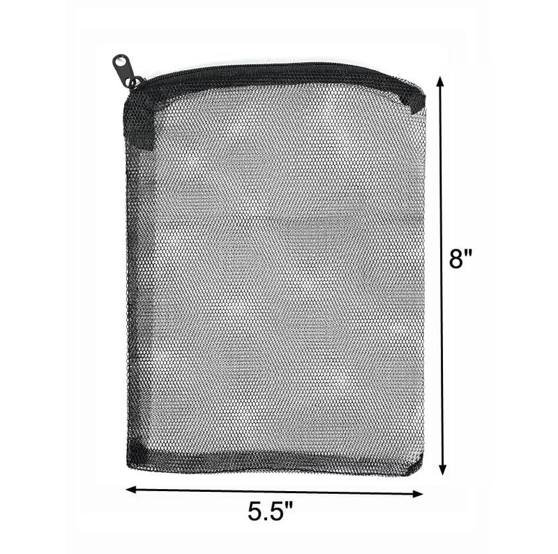 AQUANEAT 10pcs Aquarium Filter Media Bags, Fish Tank Coarse Mesh Bags with Plastic Zipper for Activated Carbon(5.5" x 8") - Image 5