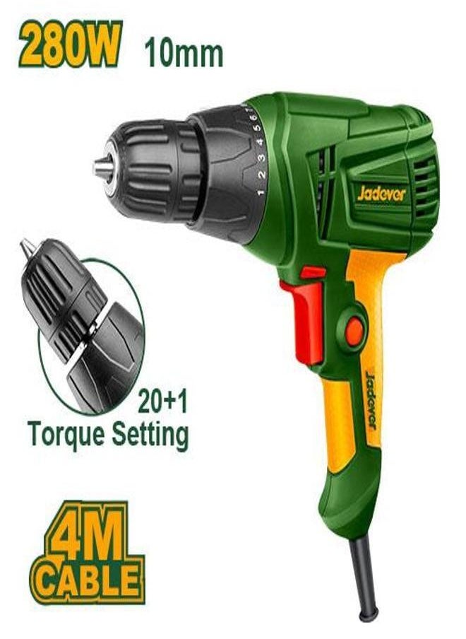 Jadever Jadever Electric Drill 280W  Jded15281 