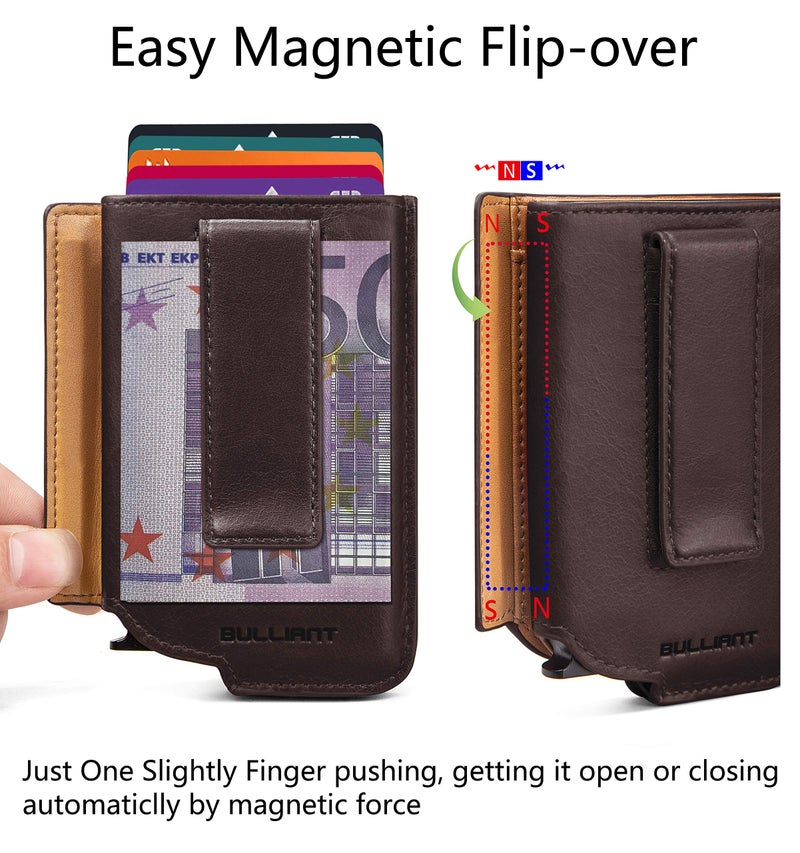 Bigant Mens Slim Wallet Card Holder, Aluminium Money Clip Wallet fot Gift Men 8 Cards,RFID Blocking - Image 4