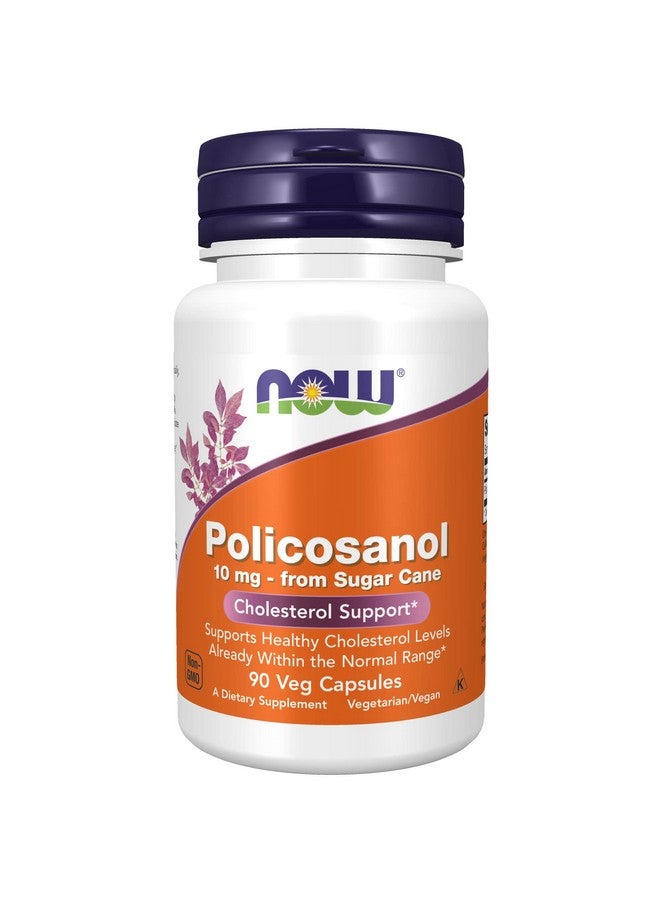now Supplements Policosanol 10 Mg Blend Of Longchain Fatty Alcohols (Lcfas) Derived From Sugar Cane 90 Veg Capsules - Image 2
