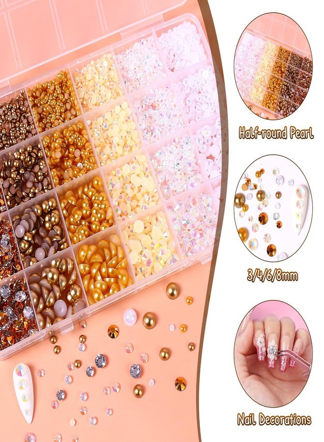 MAJOR DIJIT Colorful Nail Pearl Rhinestones Gems Bedazzling Kit DIY Crafts Accessories - Image 4