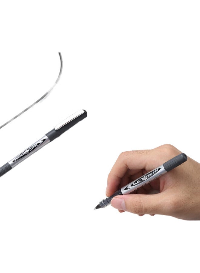 Snowhite Direct Liquid Signature Pen, Rollerball Pen, Direct Liquid Gel Pen, Student Exam Pen, Office Bullet Tip Pen, Black, 72 Pens/Box, Pvr-155 - Image 1