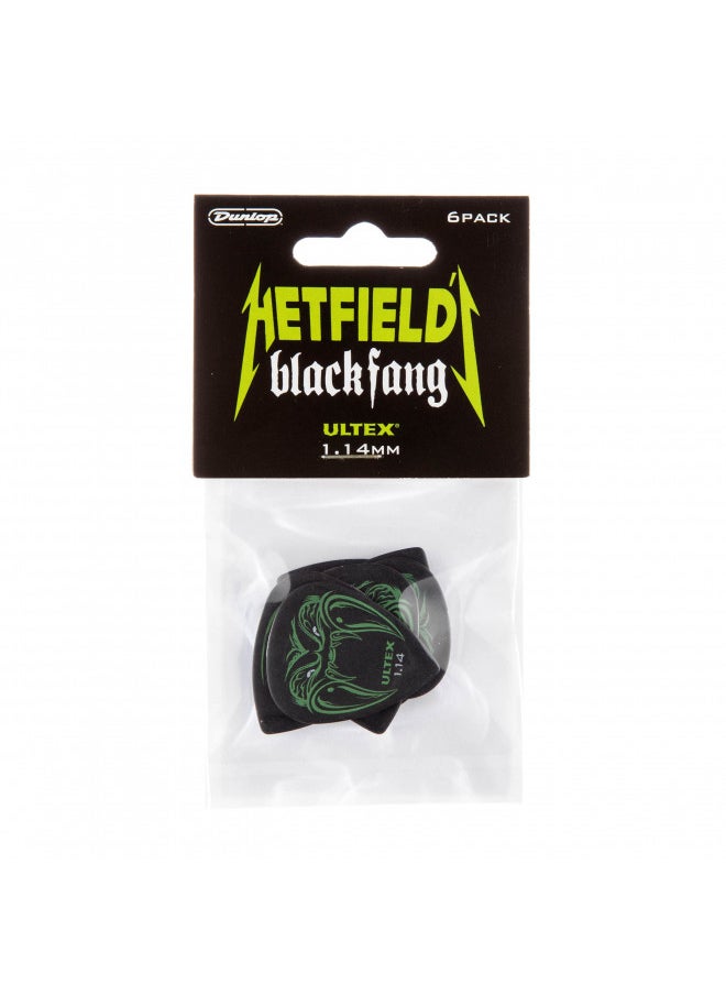 JIM DUNLOP JIM DUNLOP PH112P1.14 Hetfield Black Fang, 1.14mm, 6 Pack Picks  - Image 4