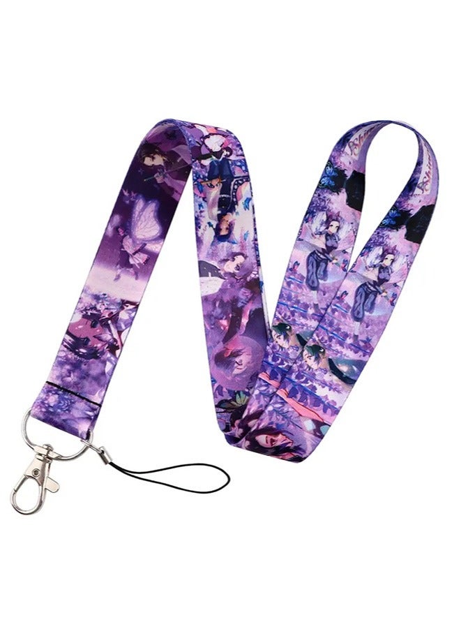 Anime Neck Strap Lanyard ID Credit Card Pass Lanyard, for Mobile Phone And U disk Neck Strap Keychain Soft Fabric Lanyard - Image 1