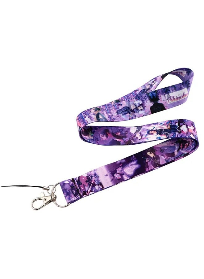 Anime Neck Strap Lanyard ID Credit Card Pass Lanyard, for Mobile Phone And U disk Neck Strap Keychain Soft Fabric Lanyard - Image 2