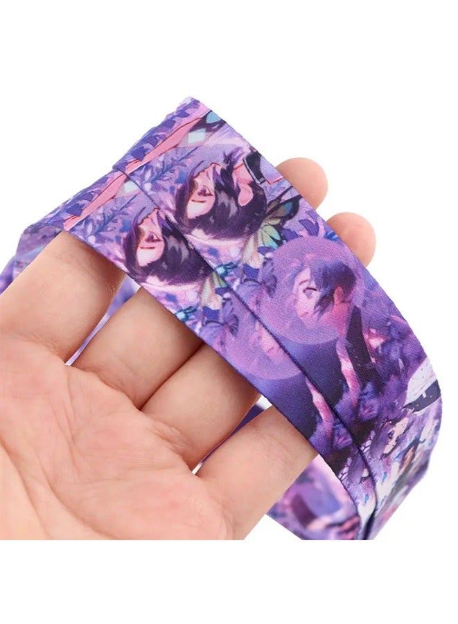 Anime Neck Strap Lanyard ID Credit Card Pass Lanyard, for Mobile Phone And U disk Neck Strap Keychain Soft Fabric Lanyard - Image 4