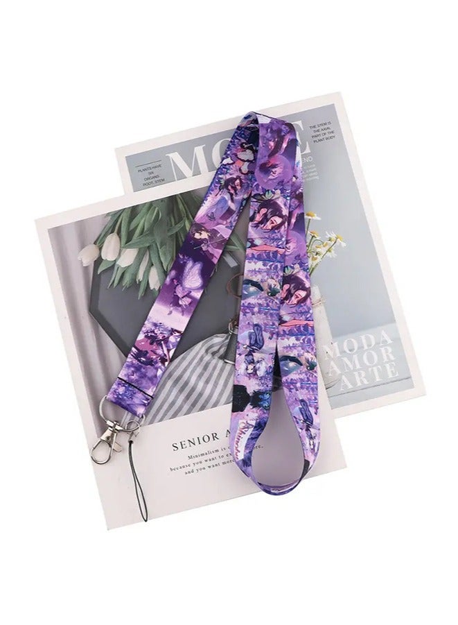 Anime Neck Strap Lanyard ID Credit Card Pass Lanyard, for Mobile Phone And U disk Neck Strap Keychain Soft Fabric Lanyard - Image 5