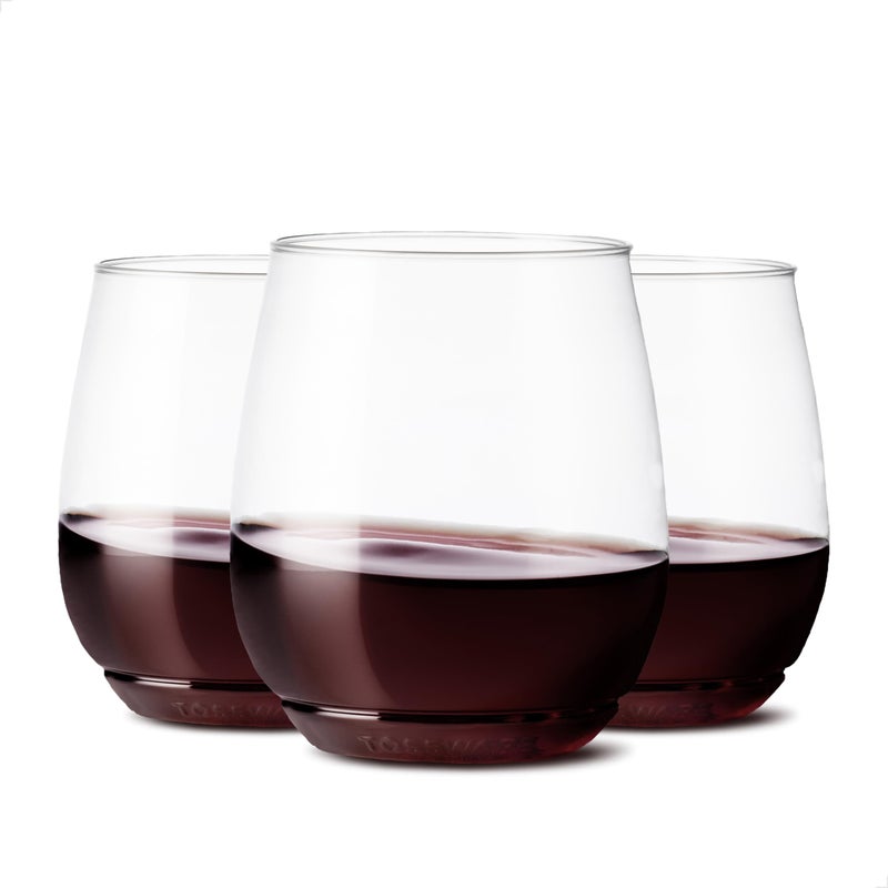 TOSSWARE POP 14oz Vino SET OF 24, Premium Quality, Recyclable, Unbreakable & Crystal Clear Plastic Wine Glasses - Image 1