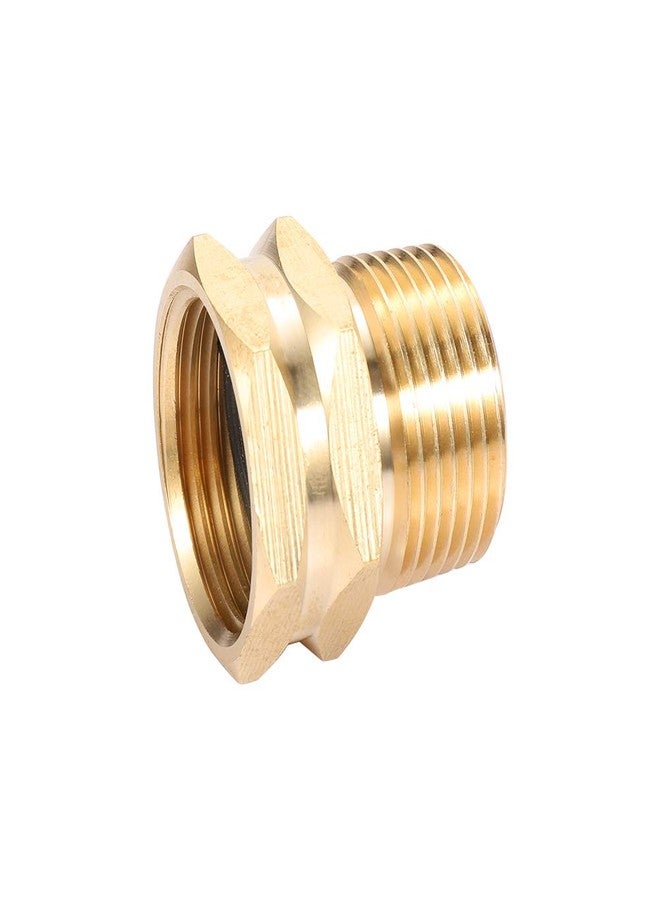 Kbrotech Brass Garden Hose Adapter, 3/4” GHT Female x 3/4” NPT Male Connector,GHT to NPT Adapter Brass Fitting,Brass Garden Hose to Pipe Fittings Connect 2pcs (3/4” GHT Female x 3/4” NPT Male) - Image 4