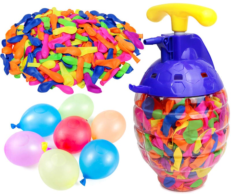 Kiddie Play بالونات ماء للأطفال مع مضخة تعبئة (500 بالون) - Image 1