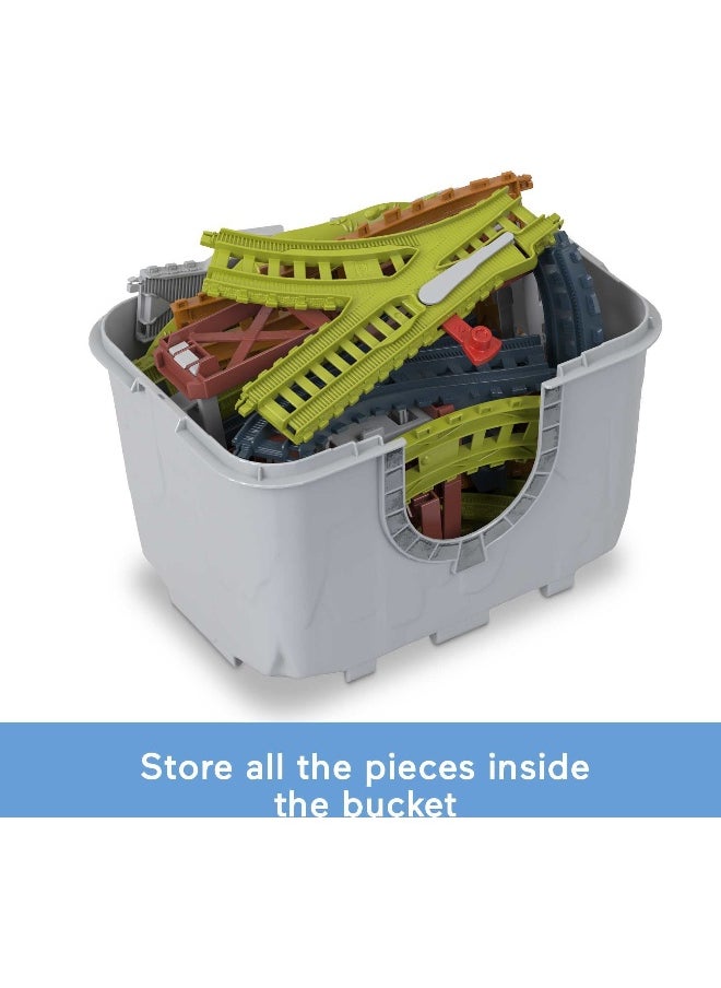 Fisher-Price Fisher-Price Thomas & Friends Build-and-Play Train Track Set with Storage Bucket  - Image 3