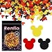Renfio 175 Oz 50g Mickey Mouse Confetti Glitter Mickey Mouses Shape Shiny Sequin Glitters Resin Sparkle Chunky Sequins for DIY Mold Art Nail Artwork Holiday Decoration Red Black Gold - Image 2