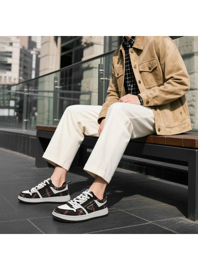 Cabbeen Winter New Retro Men's Casual Shoes Low-top Fashion Textured Versatile Trendy Skate Shoes Men's Shoes - Image 2